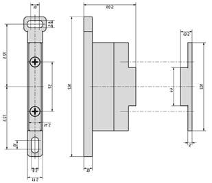 Coupling kits for wall mounting