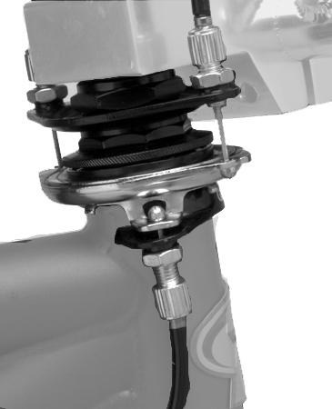 A rotor (Figure 34) allows the rear brake cable to bypass the headset so the handlebars can be rotated a full 360 degrees. 1.