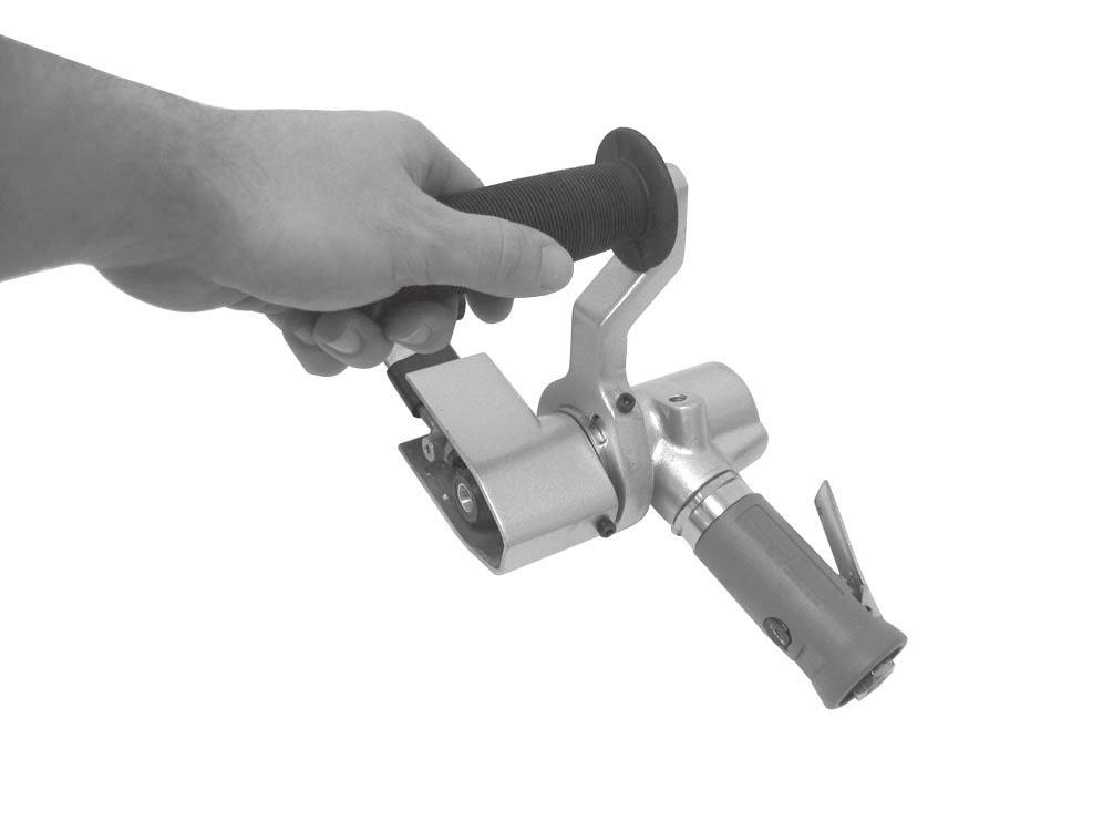 Thread the handle into the handle arm, as shown in Figure 4. 2. Slide the contact arm assembly onto the air motor, making sure it is snug against the shoulder, as shown in Figure 3.