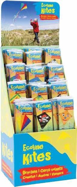 Floor display "ECOLINE" (Single Line Kites) Art. Nr. 102099 4 031169 122100 Contents: 36 kites, 3 pcs.