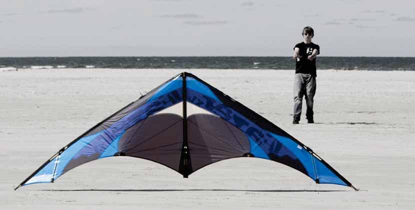 Conceived as speed and power kite, Fazer XL impresses with breath-taking speed and strong pull.