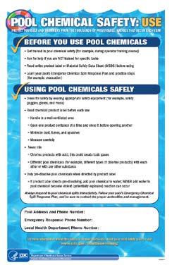 (English & Spanish) 2 Pool Chemical Safety