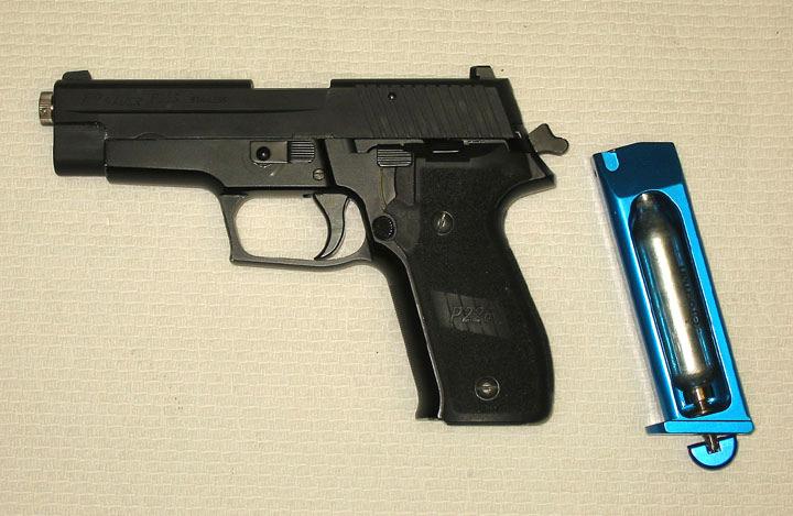 (pictured with an optional 8 gram magazine) TRS-P226 SigArms P226 in 9mm TRS-P229