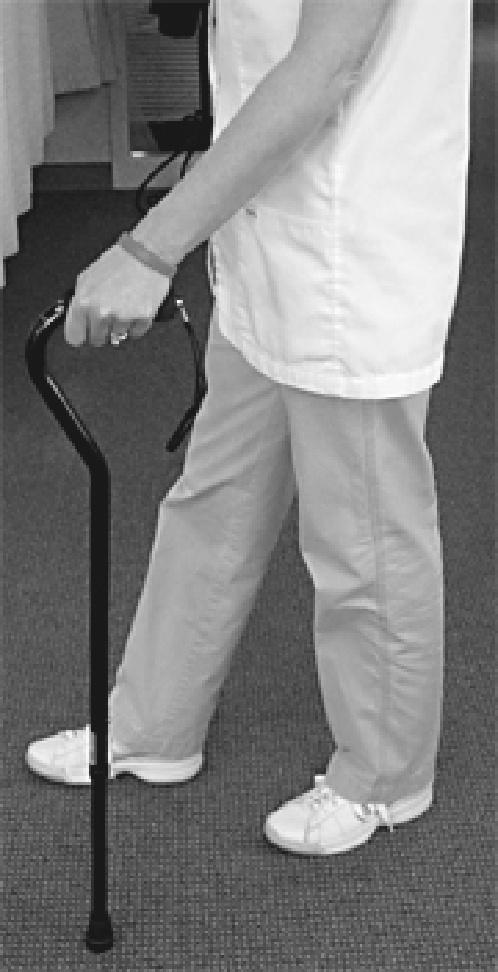 Walking Aide Progression Progressing from a walker to a single-point cane As you begin to put more weight on your operated leg, you may progressively decrease the use of your ambulatory aids.