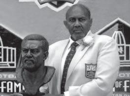 NFL GREATS FORMER Bob Brown (right) became Nebraska s third inductee in the Pro Football Hall of Fame in August of 2004, joining Guy Chamberlin and William (Roy)