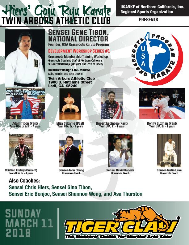 Tibon s Goju Ryu Fighting Arts & Hiers Goju Ryu Karate Hosting USA Grassroots Karate Development for USA Karate Nationals and