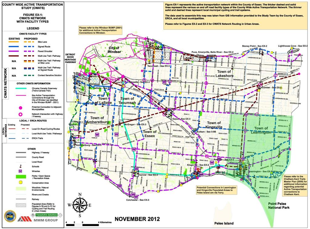 Case Study #3: Leamington, ON CWATS Network Facility Type Map Leamington Area: 261.