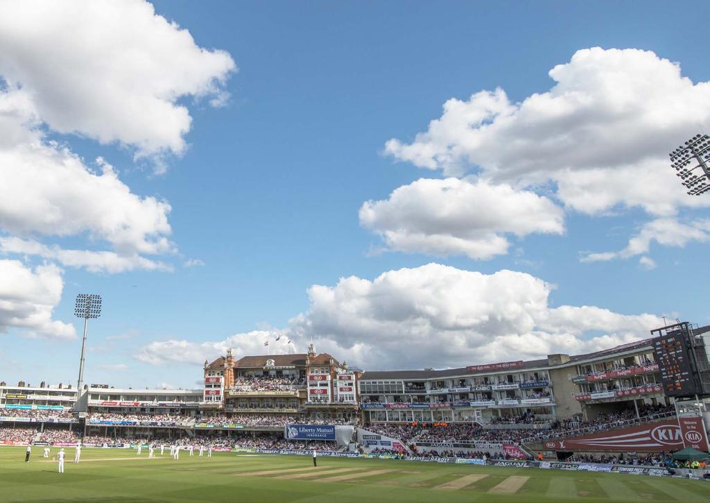TV COVERAGE AND AUDIENCE England internationals played at the Kia Oval drew a global audience of 2.7 billion viewing minutes.