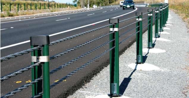 Flexfence has gained popularity as a median barrier for the prevention of crossmedian accidents.