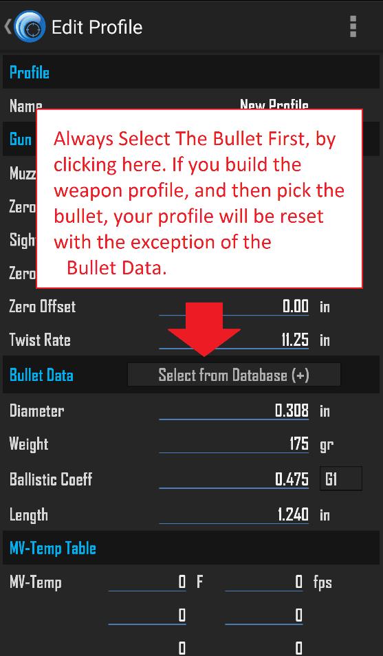 Gun Profile Management Gun Creation/Deletion You have the ability to create, store, upload, and