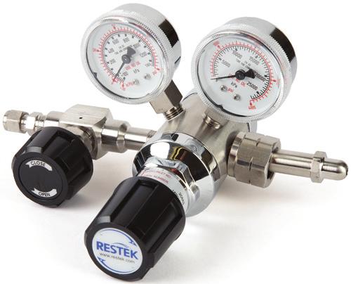 ULTRA-HIGH PURITY (UHP) STAINLESS STEEL BODY GAS REGULATORS Dual-Stage Ultra-High Purity Stainless Steel Gas Regulators Most stable outlet pressure control. Secondary pressure regulation not needed.