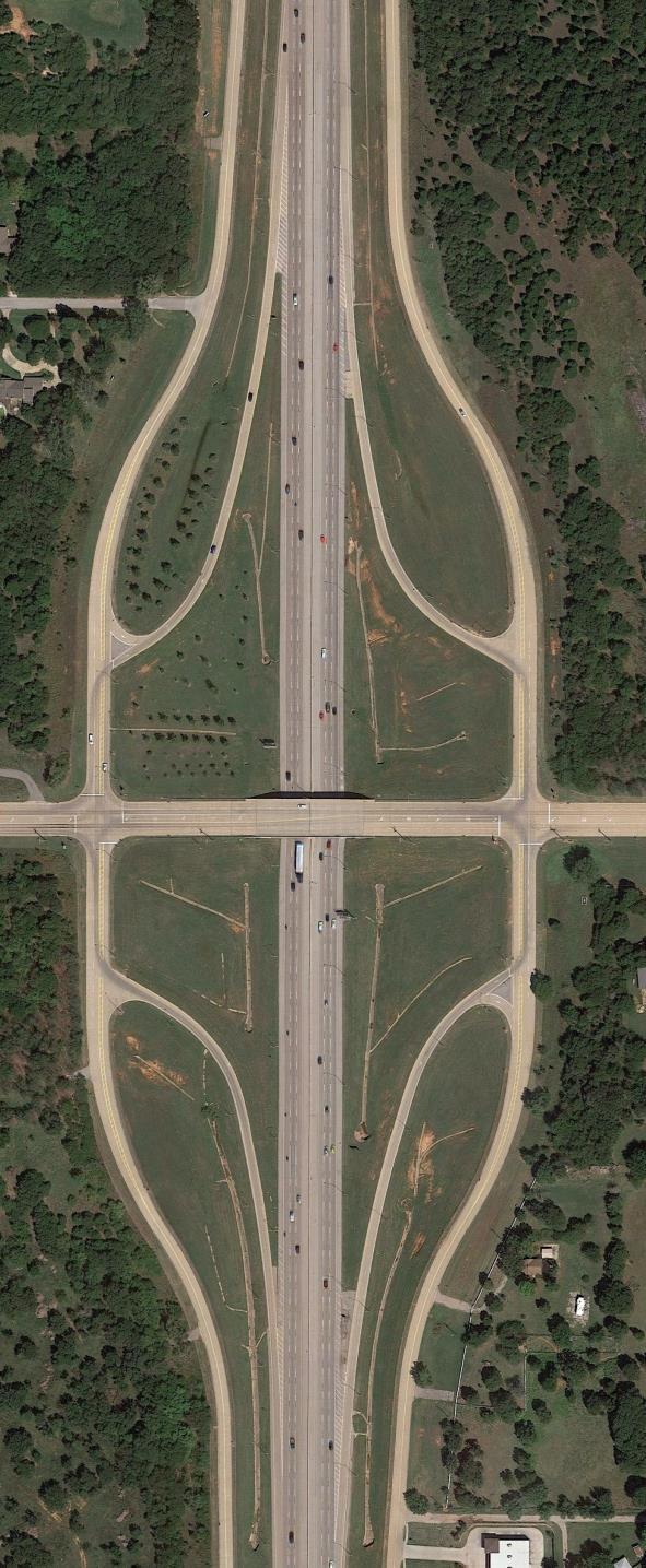 Existing Conditions I-35 Frontage Roads Constructed in Early 1980s Two-Lane, Two-Way Traffic Turn Lanes at