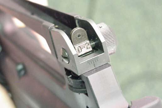 11. ZEROING THE "IRON" SIGHTS Rear Sight Windage Knob Because every shooter sees the sights differently, two shooters may have a different zero on the same rifle. 1.