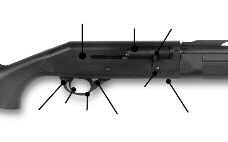 Magazine (inside forend) Vented Rib Muzzle Choke Tube (inside barrel) Ejection Port Forend Magazine Cap Barrel Recoil Pad Receiver Bolt Bolt Handle IMPORTANT TERMS TO BE FAMILIAR WITH: Bore: The hole