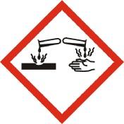 Page: 2 Signal words: Hazard pictograms: Danger GHS05: Corrosion GHS06: Skull and crossbones GHS08: Health hazard Precautionary statements: Label elements under CHIP: Hazard symbols: P260: Do not