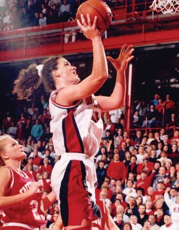 .. broke the UW scoring record by surpassing men s basketball player, Alando Tucker, on Feb. 20, 2008, against Indiana in her 118th career game.