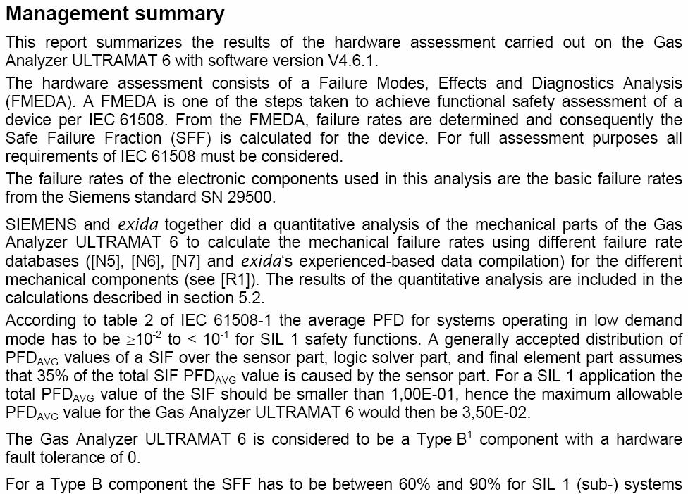 A.2 exida Test Report (extract) SIL