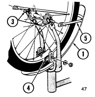 .Front Wheel If the bicycle does not have a front fender, go to Step 2.