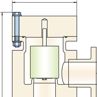 Pressure or Vacuum Relief Valve, InLine PROTEGO R/KSM Ø d Due to our highly developed manufacturing technology, the tank pressure is maintained up to the set pressure, with a tightness that is far