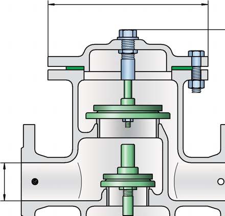 Pressure and Vacuum Relief Valve, InLine PROTEGO DV/ZW DN Detail X = Tank connection = Inbreathing = Outbreathing Settings: Pressure: +2.0 mbar up to +60 mbar +0.8 In W.C. up to +24 In W.C. Vacuum: 3.