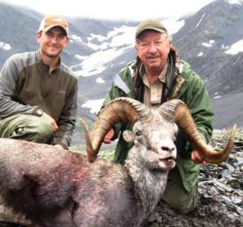 This hunt is the regular price for the sheep, with Mt. Caribou or Mt. Goat included at no extra charge. (There is normally a $3000 trophy fee.
