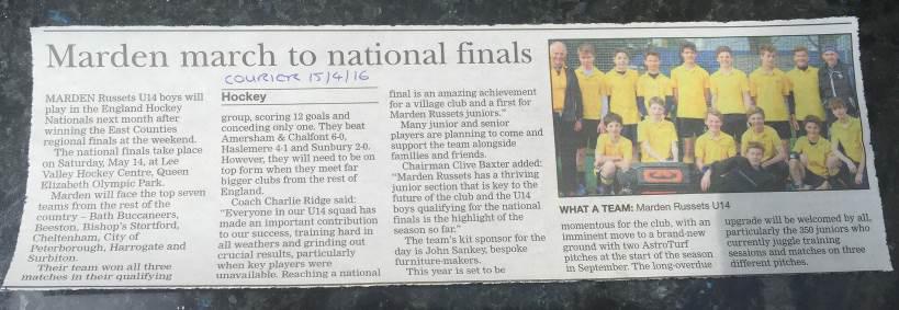 Local Press Coverage in the Courier