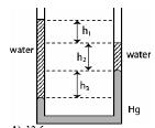 Q11.Water flows through a pipe as shown in Fig. 7. At the lower elevation, the water s speed (v A ) is 5.0 m/s and the gauge pressure (P A ) is 7.5 104 Pa.