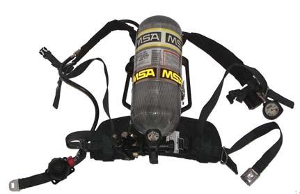 Chapter 6 Respiratory Protection respirator. When you wear a SCBA, you carry a tank of air with you on your back. A SCBA can be operated in a pressure-demand or positive-pressure mode.