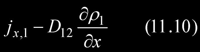 Basic equation for binary mass transfer under isothermal, isobaric,