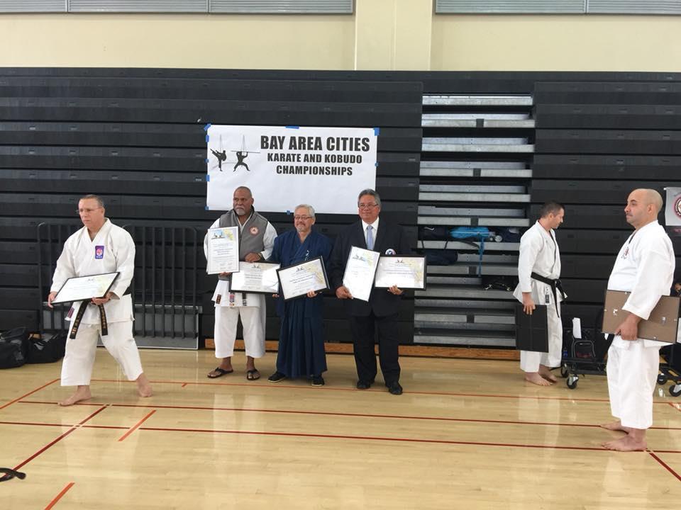 Sensei Gene Tibon Inducted to 2017 Bay Area Cities Martial Arts Hall of Fame And Chief Master Instructor of the Year Award Representing the Nine Bay Area