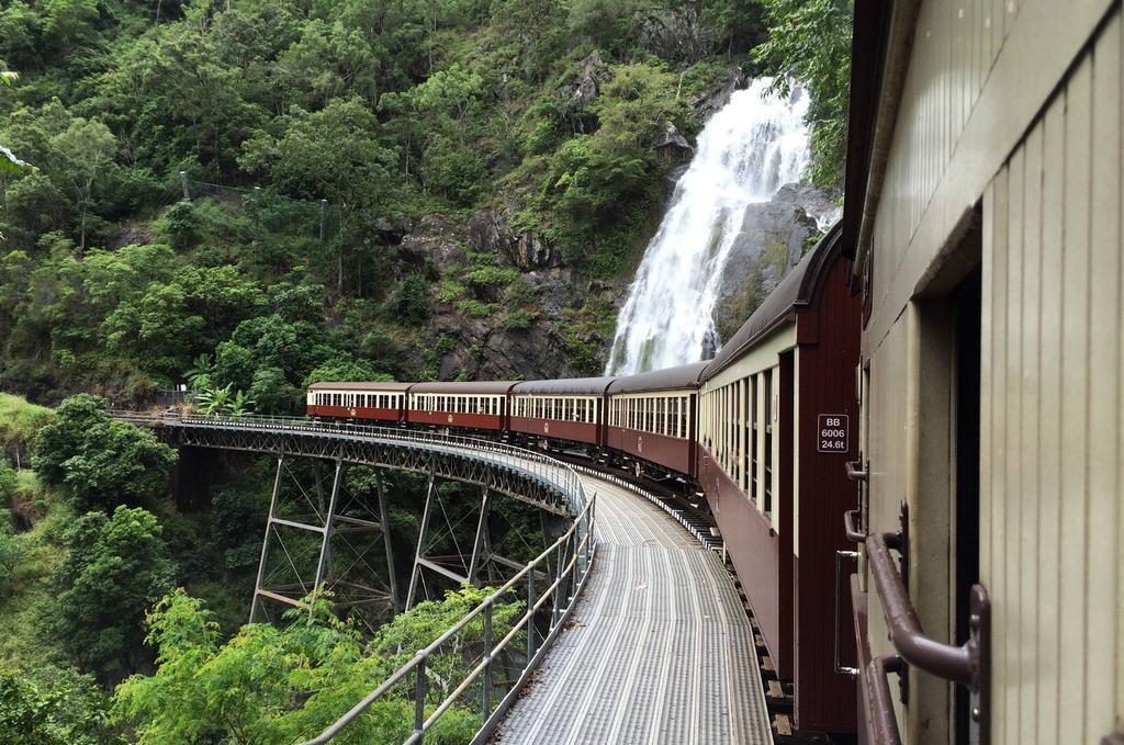 Experience The is an iconic two hour rail journey that meanders its way from Cairns or Freshwater Railway Station, through the World Heritage-listed rainforest of the Barron Gorge National Park, to