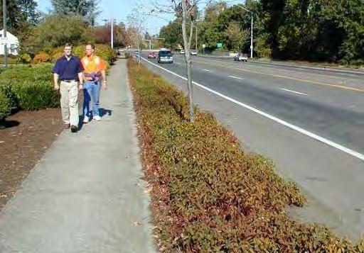 Sidewalks reduce pedestrian