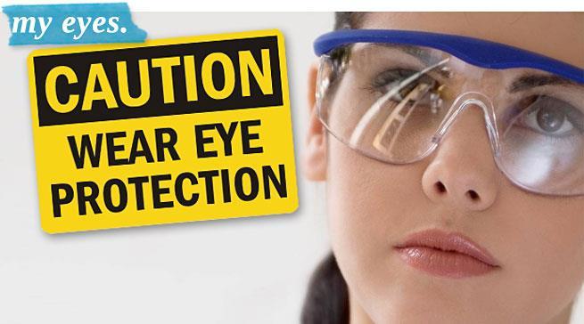 Eyes protection Safety goggles: use safety goggles always when there is any chance for eyes to be exposed for