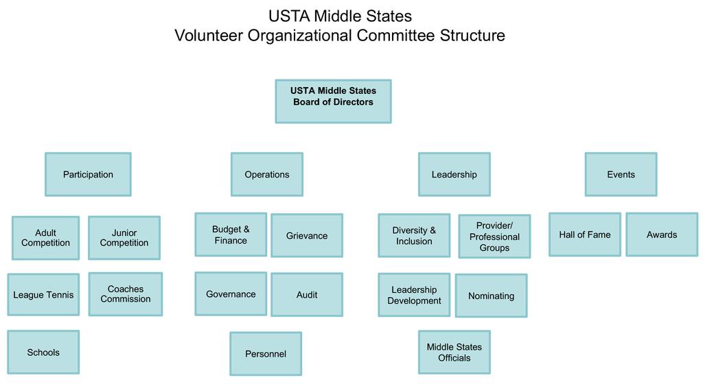 USTA MIDDLE STATES COMMITTEE MEMBER Overall goal: To support the committee in achieving the goals and outcomes as described in the committee description.