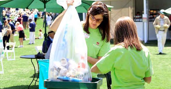 These volunteers have dedicated themselves to managing all the tournament waste and recyclables during tournament week.