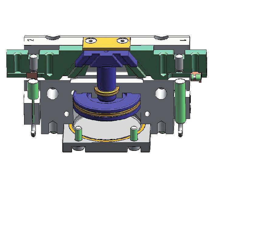 Operating principle of a parallel gripper 2-jaw parallel gripper pneumatic control With crosswise slot and positioning pin Mode of operation Body Cap Master jaw Wedgeshaped piston Piston disk Seal
