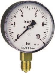 Pressure gauges Bourdon tube for ndustral applcatons EN 837-1 For machne and plant engneerng Robust steel or stanless steel housng Many customsed versons avalable A Page 386 Applcaton For gaseous and
