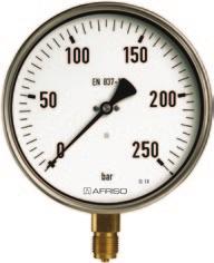 For hgh accuracy and rough applcaton condtons.! For measurng gas or vapour, these gauges must be used n accordance wth the table "Selecton Crtera as per EN 837-2" (see appendx)!