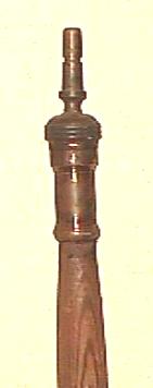 It has a steel shoe and a brass ball & socket spindle on top for use with any large Gurley compass. CM 24, Sliding Leg Tripod, Warren-Knight Co., Philadelphia, c.