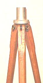 ET 4, Solid Leg Tripod, Eugene Dietzgen Co., c. 1930. (in locker) This tripod has solid oak legs.
