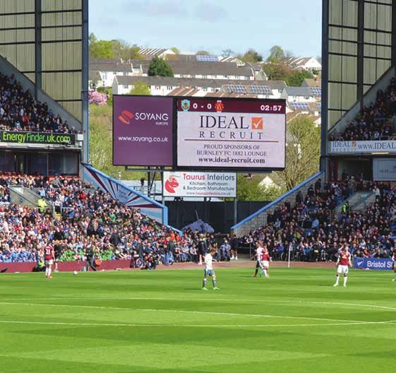 Big screen. The big screen is a focal point on matchdays, allowing fans to catch up on club news, watch replays and check the scores. Player sponsorship.