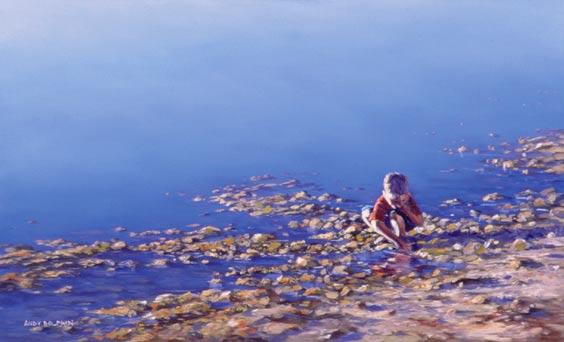 At low tide, this is a great place for young children to fossick among the rocks collecting shells and