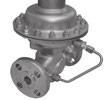 C/0 to +150 C) 2) This regulator is used to control the pressure of flammable gases used as a source of energy, e.g. in boilers, driers, vaporizers, heat exchangers or industrial ovens.