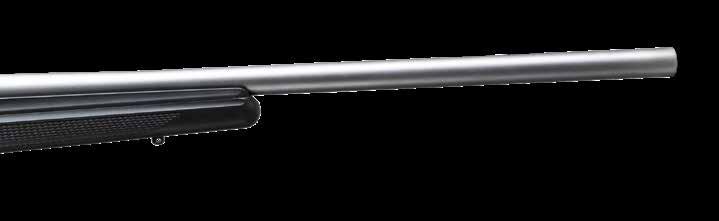 3x62 7mm Rem Mag 300 Win Mag 338 Win Mag 270 Win Short Mag 300 Win Short Mag T3x VARMINT STAINLESS A barrel and action made of stainless steel with a satin matte finish.