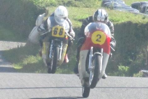 The Irish Championship leaders on the way in to Kells were Philip Shaw 250cc, Nigel Moore 350cc, Freddie Stewart 500cc and Richard Ford Unlimited.