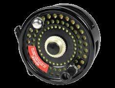 457 A Lamson Tarpon 4 saltwater fly reel, black anodised finish, counter-balanced handle and rear spindle mounted check adjuster, light use only and a Sage 1290-3 RPL X 3 piece saltwater fly rod, 9,