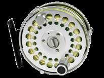 515 A good Ari t Hart Rio Orbigo F2 trout fly reel, the left hand wind model with black anodised finish, polished alloy multi-perforated drum with counter-balanced handle, annular line guide, triform