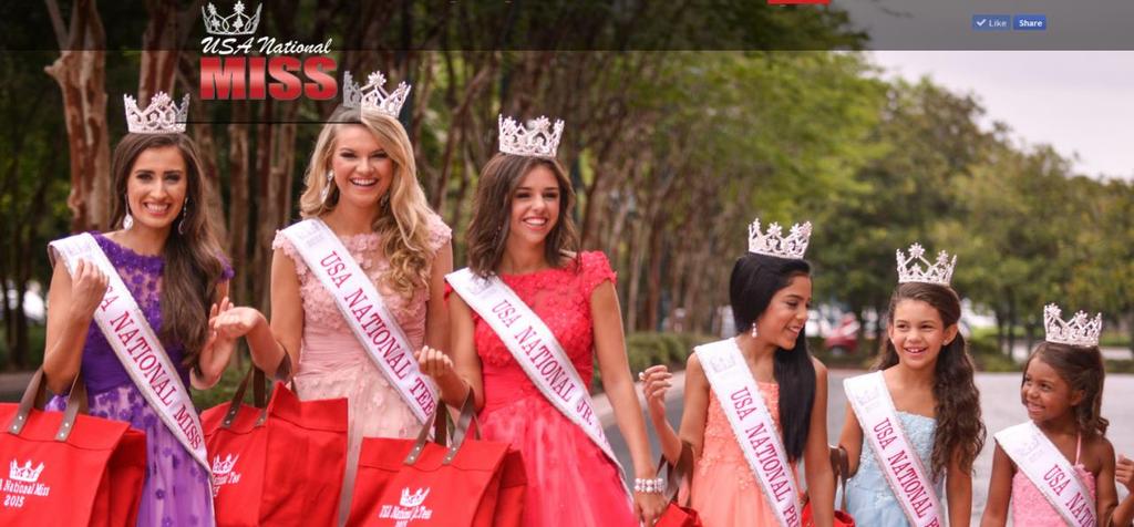 Awarding state titles in each division + 1 exclusive title for COVER MODEL AGE DIVISIONS: (As of June 2017) USA National Miss Kansas (ages 19-25) USA National Miss Kansas Teen (ages 16-18) USA