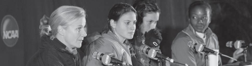 ALL-TIME NCAA RESULTS Jillian Ellis and players address the media following a match at the 2008 NCAA College Cup in Cary, NC. 1995 Seed: None / Finish: T-17th Nov.