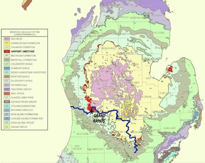 BEDROCK Extremely rare for the lower peninsula rivers is bedrock substrate.